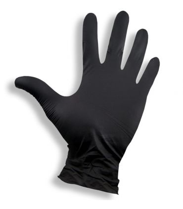 Gants nitrile non poudres noir M x200