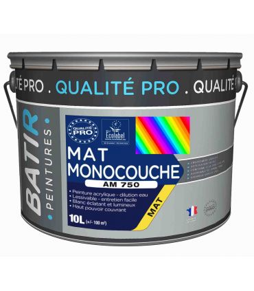 Peinture Mat Ecolabel 10L Couleur