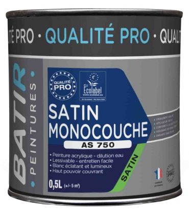 Peinture Satin Ecolabel 10L blanc