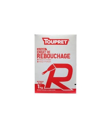 Enduit de rebouchage poudre 1kg Toupret