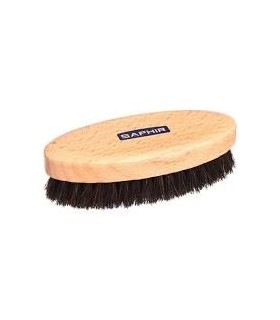 Brosse à reluire saphir noir ovale
