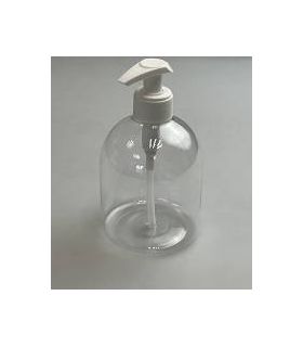 Bouteille transparante 500ml + pompe doseuse