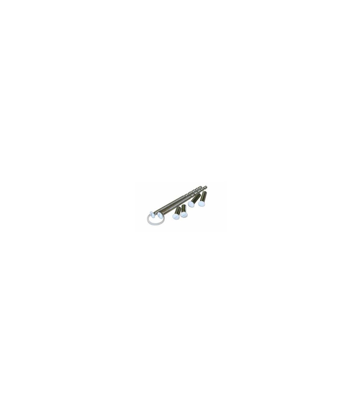 Vis relieuse blanc x2 + douilles aveugles