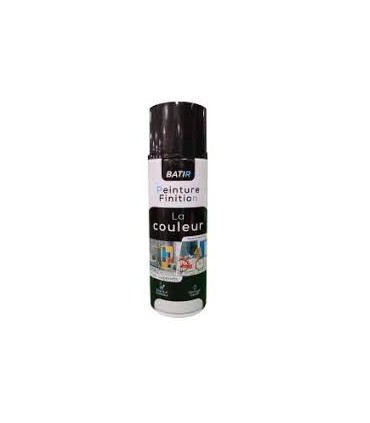 Peinture brillant aérosol noir RAL9005 400ml