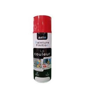 Peinture brillant aérosol rouge RAL3000 400ml