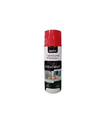 Peinture brillant aérosol rouge RAL3000 400ml