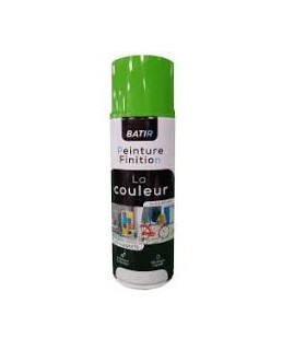 Peinture brillant aérosol vert acide RAL6018 400ml