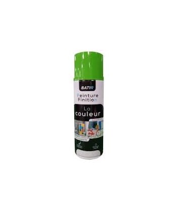 Peinture brillant aérosol vert acide RAL6018 400ml