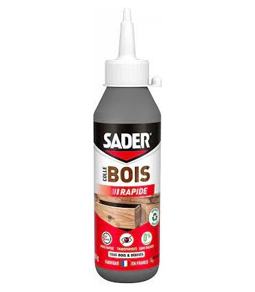Sader colle bois rapide biberon 250g