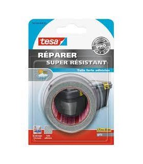Adhésif toilé réparer super résistant gris 2.75mx38mm