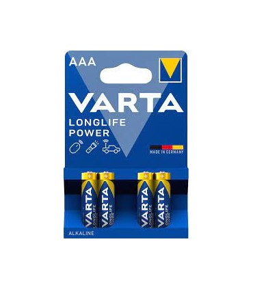 Pile alkaline LR03 AAA longlife power Varta x4 Pile alkaline LR03 AAA longlife power Varta x4