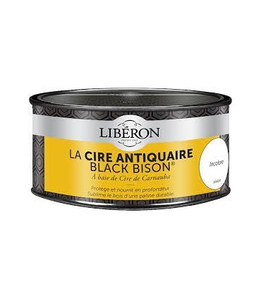 Cire Antiquaire-incolore-« Black Bison » pâte 0.5L