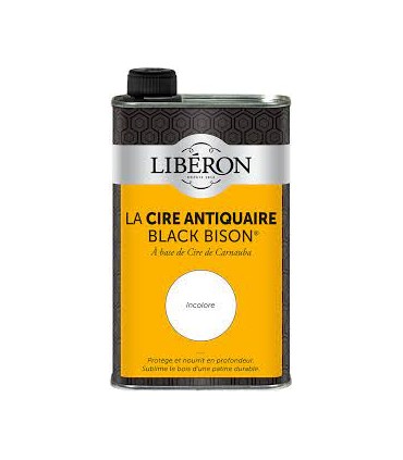 Cire Antiquaire liquide - incolore - « Black Bison » 500ml