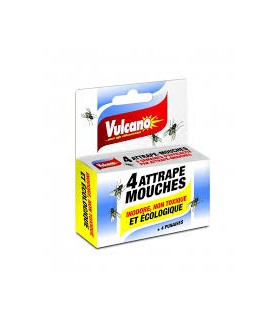 Attrape mouche Vulcano x4