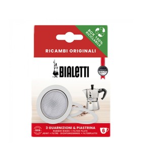Joints pour cafetière Bialetti à Nice | 3 joint 1 filtre Moka & Bialetti