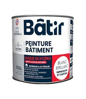 Laque brillante  0.5L blanc
