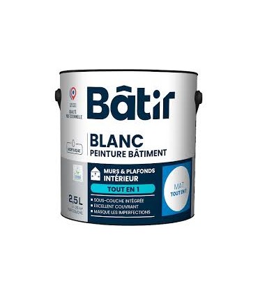 Peinture mat  écolabel 2.5L blanc