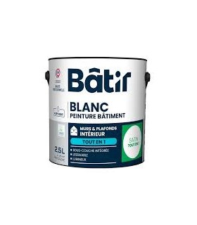 Peinture satin écolabel 2.5L Couleur