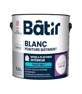 Peinture velours mono AV750 2.5L blanc