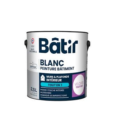 Peinture velours 2.5L couleur Peinture velours 2.5L couleur