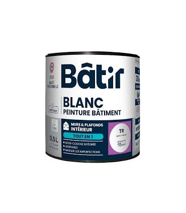 Peinture velours AV750 0.5L blanc