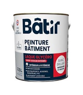 Laque brillante  2.5L blanc