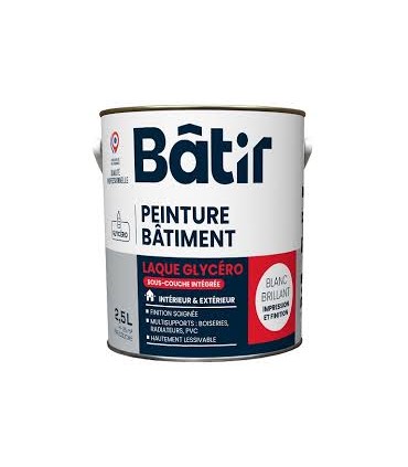 Laque brillante  2.5L blanc