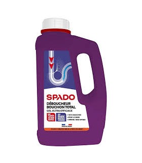 Déboucheur canalisation gel soude 1L Spado