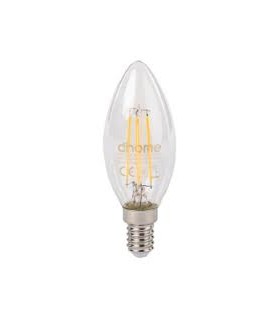 Ampoule led flamme filament e14 40w 470lm blanc froid 4000k Dhome