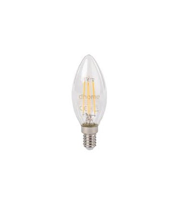 Ampoule led flamme filament e14 40w 470lm blanc froid 4000k Dhome