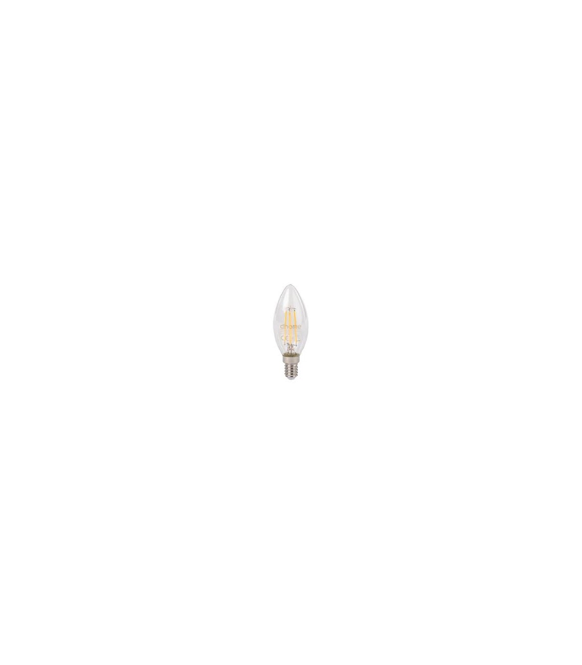 Ampoule led flamme filament e14 40w 470lm blanc froid 4000k Dhome