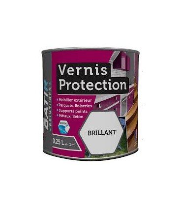 Vernis de protection incolore brillant 250ml