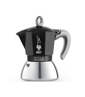Cafetière à induction Moka express noir 6 tasses alu Bialetti