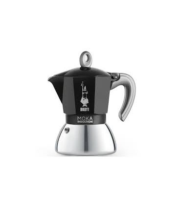 Cafetière à induction Moka express noir 6 tasses alu Bialetti