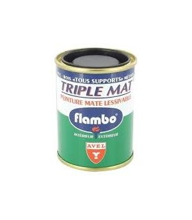 Peinture noir mat 150ml Avel