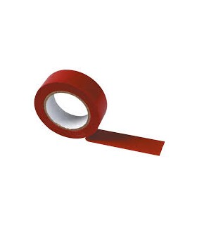Adhésif isolant électrique rouge 10m x 15mm Dhome
