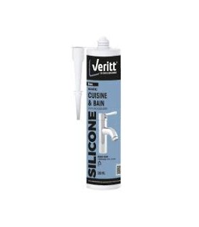 Mastic silicone blanc 280ml Veritt