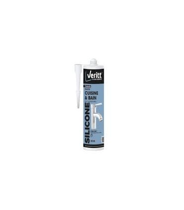 Mastic silicone translucide 280ml Veritt