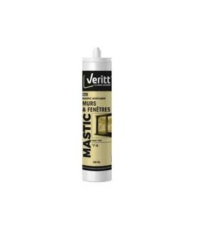 Mastic acrylique blanc 280ml Veritt