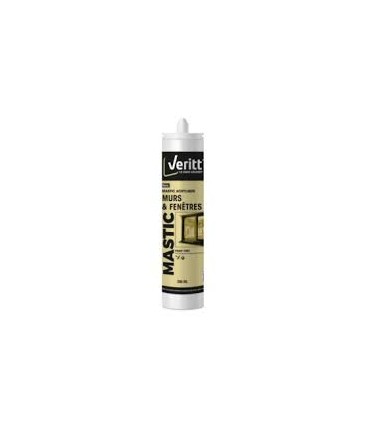 Mastic acrylique blanc 280ml Veritt