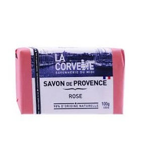 Savon de Marseille rose La Corvette 100g