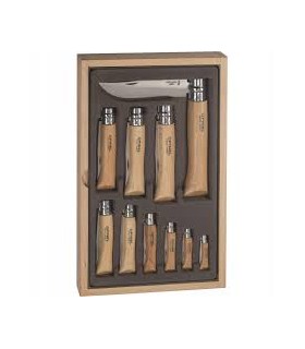 Coffret 10 opinel n°2 à 12 lame inox