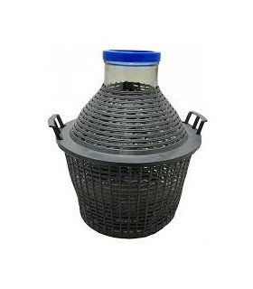 Bonbonne dame jeanne en verre grand col 10L