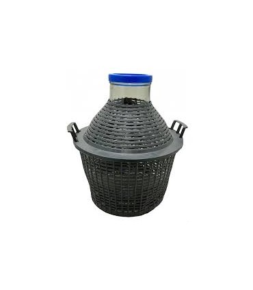 Bonbonne dame jeanne en verre grand col 10L