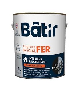 PeInture fer brillant 2L noir