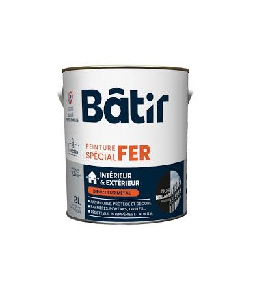 PeInture fer brillant 2L noir