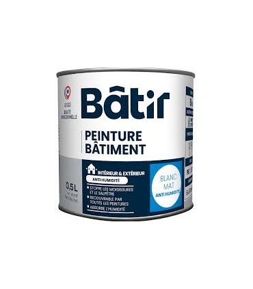 Peinture traitement anti humidité 2.5L blanc mat
