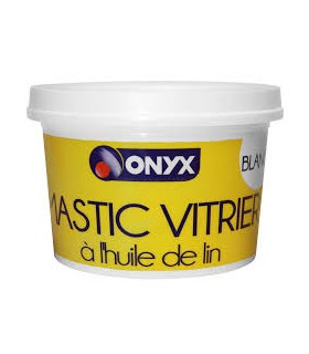 Mastic vitrier Onyx pot de 1kg blanc
