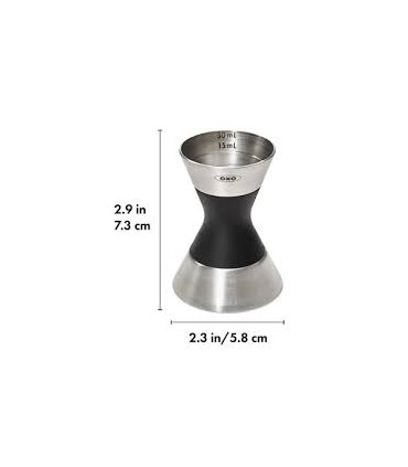 Doseur double à cocktails inox 30ml et 50ml