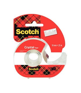 Dévidoir scotch crystal 25mx19mm   3M